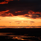 Sonnenuntergang in Mosfellsbær